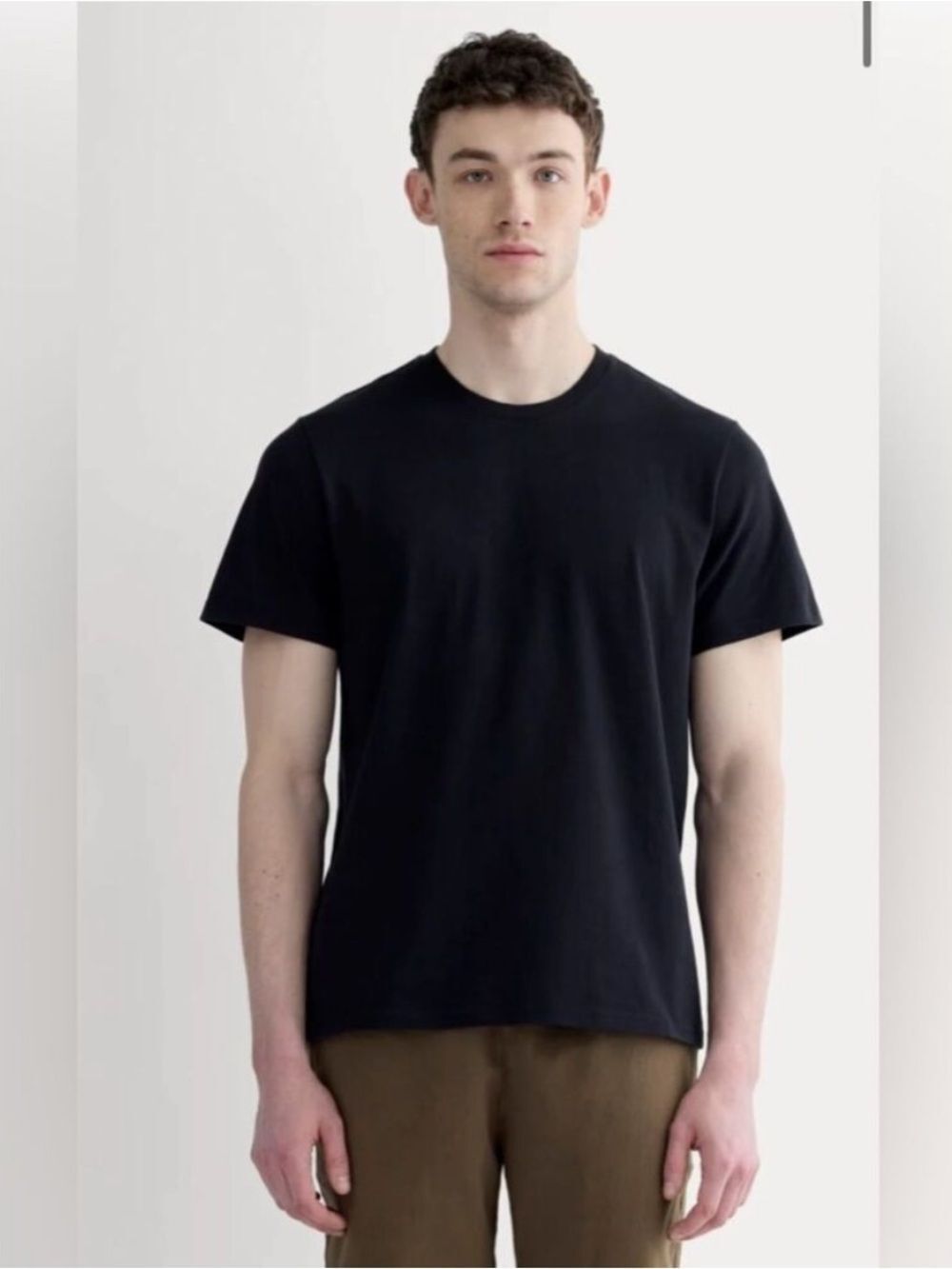 New Everlane THE PREMIUM-WEIGHT CREW Uniform in Black Size L